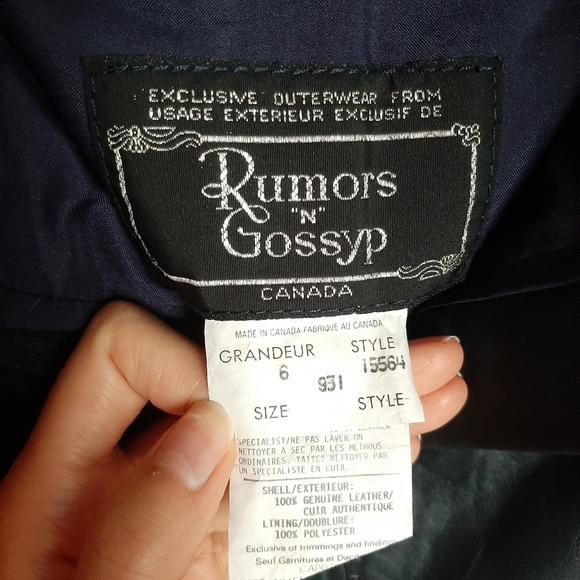 Vintage High Waist Leather Skirt - Picture 4 of 5